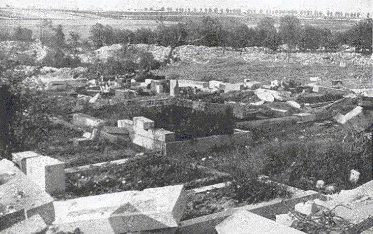 THE CEMETERY AFTER THE DESTROYING